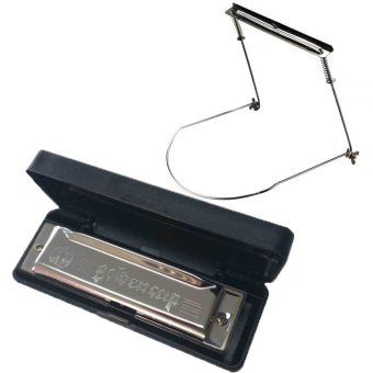 Golden Cup Harmonica ขนาด 10 ช่อง คีย์ A + ขาจับฮาโมนิก้า ขนาด 10 ช่อง Golden Cup Harmonica ขนาด 10 ช่อง คีย์ A + ขาจับฮาโมนิก้า ขนาด 10 ช่อง