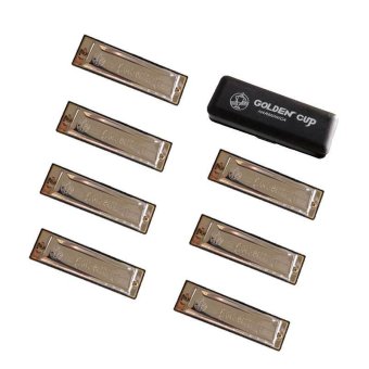 Golden Cup Harmonica ขนาด 10ช่อง Set คีย์ C D E F G A B Golden Cup Harmonica ขนาด 10ช่อง Set คีย์ C D E F G A B