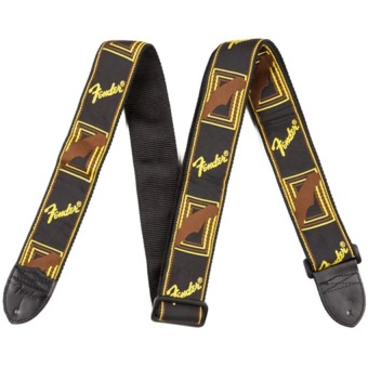 Fender Acoustic Electric Guitar Strap Embroidery Adjustable Leather Ends Blac (คละสี) Fender Acoustic Electric Guitar Strap Embroidery Adjustable Leather Ends Blac (คละสี)