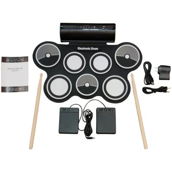 Harrier Electronic Drum กลองชุด พกพาดิจิตอล มีลำโพงในตัว (HRW759) Harrier Electronic Drum กลองชุด พกพาดิจิตอล มีลำโพงในตัว (HRW759)
