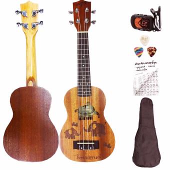 At First อูคูเลเล่ Ukulele Soprano TH + Tuner + กระเป๋า + ปิ๊กกีตาร์2ตัว + ตารางคอร์ด At First อูคูเลเล่ Ukulele Soprano TH + Tuner + กระเป๋า + ปิ๊กกีตาร์2ตัว + ตารางคอร์ด