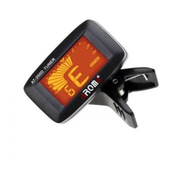 Aroma ที่ตั้งสายกีตาร์ เบส อูคูเลเล่ ไวโอลิน เครื่องสาย AT-200D Clip-On Chromatic Tuner Aroma ที่ตั้งสายกีตาร์ เบส อูคูเลเล่ ไวโอลิน เครื่องสาย AT-200D Clip-On Chromatic Tuner