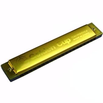 Golden Cup ฮาร์โมนิก้า 20 ช่อง คีย์ C รุ่น JH020-1GD - สีทอง (Harmonica Key C) Golden Cup ฮาร์โมนิก้า 20 ช่อง คีย์ C รุ่น JH020-1GD - สีทอง (Harmonica Key C)
