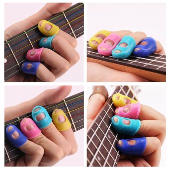 ถุงนิ้วป้องกันปลายนิ้วมือกีต้าร์ซิลิโคนปลอกนิ้ว ถุงนิ้วป้องกันปลายนิ้วมือกีต้าร์ซิลิโคนปลอกนิ้ว