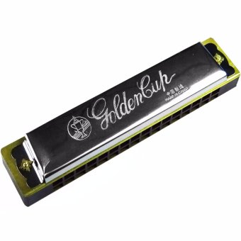 Golden Cup ฮาร์โมนิก้า 16 ช่อง แบบ 2 แถว คีย์ C รุ่น JH016 - สีเงิน (Harmonica Key C) Golden Cup ฮาร์โมนิก้า 16 ช่อง แบบ 2 แถว คีย์ C รุ่น JH016 - สีเงิน (Harmonica Key C)