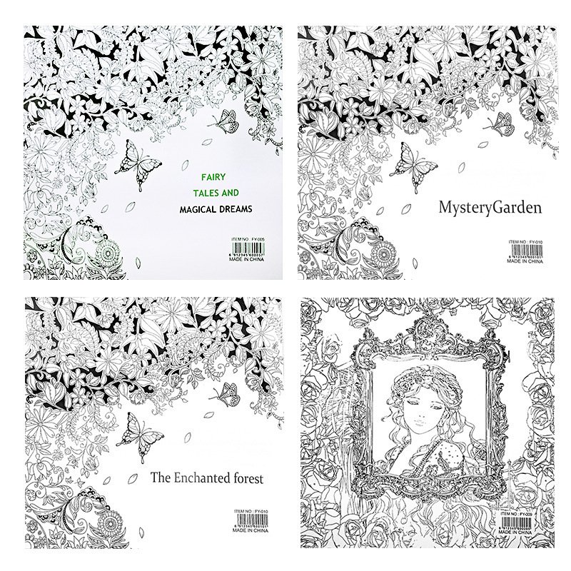 Rorychen English Version Of The Package Secret Garden DecompressionHand Painted Color Picture