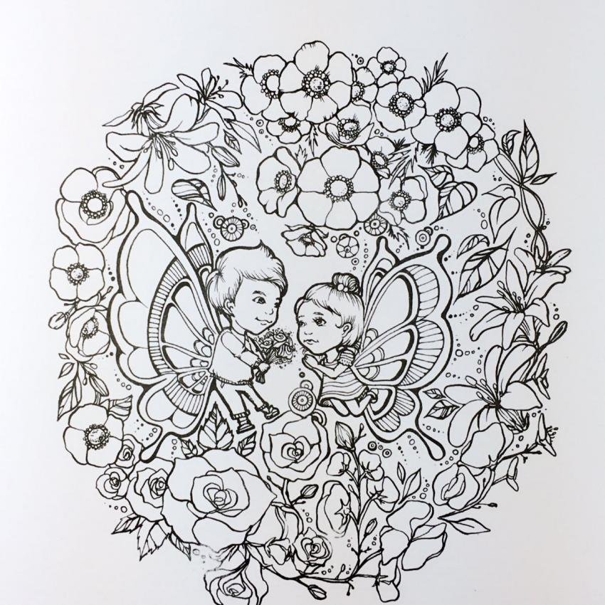 Secret Garden Dream Girl 2016 New An Inky Treasure Hunt AndColoring Book For