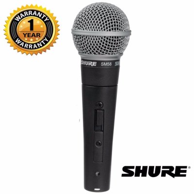 (ผ่อน 0% 3เดือน) SHURE ไมโครโฟน รุ่น SM58-S Microphone - ฟรี กระเป๋า