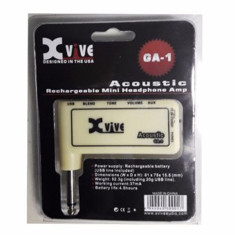 XVIVE Amplug GA-1 Acoustic แอมป์ปลั๊ก + สายชาร์จไฟ เสียบออกหูฟังMixer หรือ ลำโพง July 2018 - 2 XVIVE Amplug GA-1 Acoustic แอมป์ปลั๊ก + สายชาร์จไฟ เสียบออกหูฟังMixer หรือ ลำโพง - 2