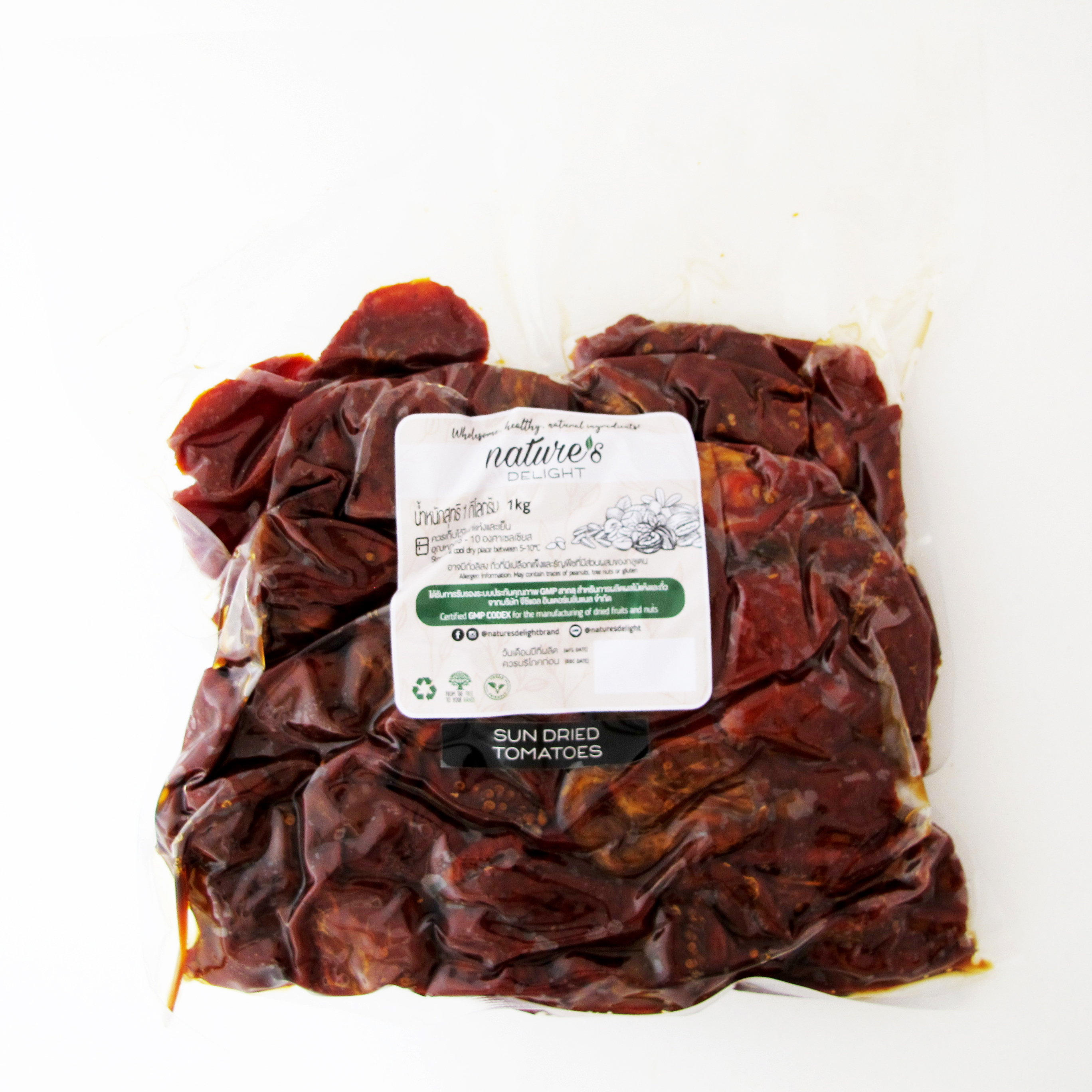 Nature's Delight Sundried Tomatoes1kg Bulk Pack / มะเขือตากแห้ง 1กก ตราเนเจอร์ส ดีไลท์ ราคา 385 บาท*ส่งฟรี