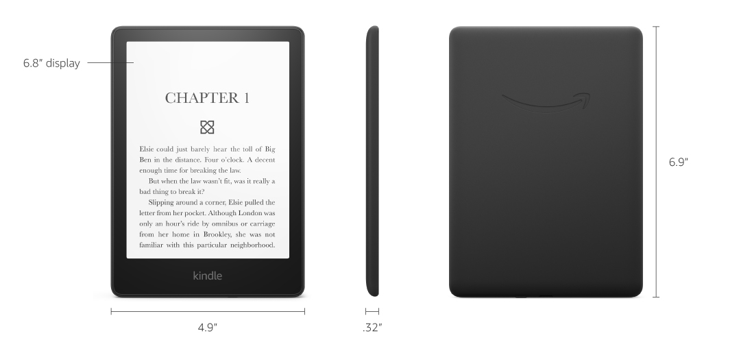 มุมมองเพิ่มเติมของสินค้า (รับประกันศูนย์ 1 ปี) Amazon Kindle Paperwhite 2021 8GB (Black) #itcenter