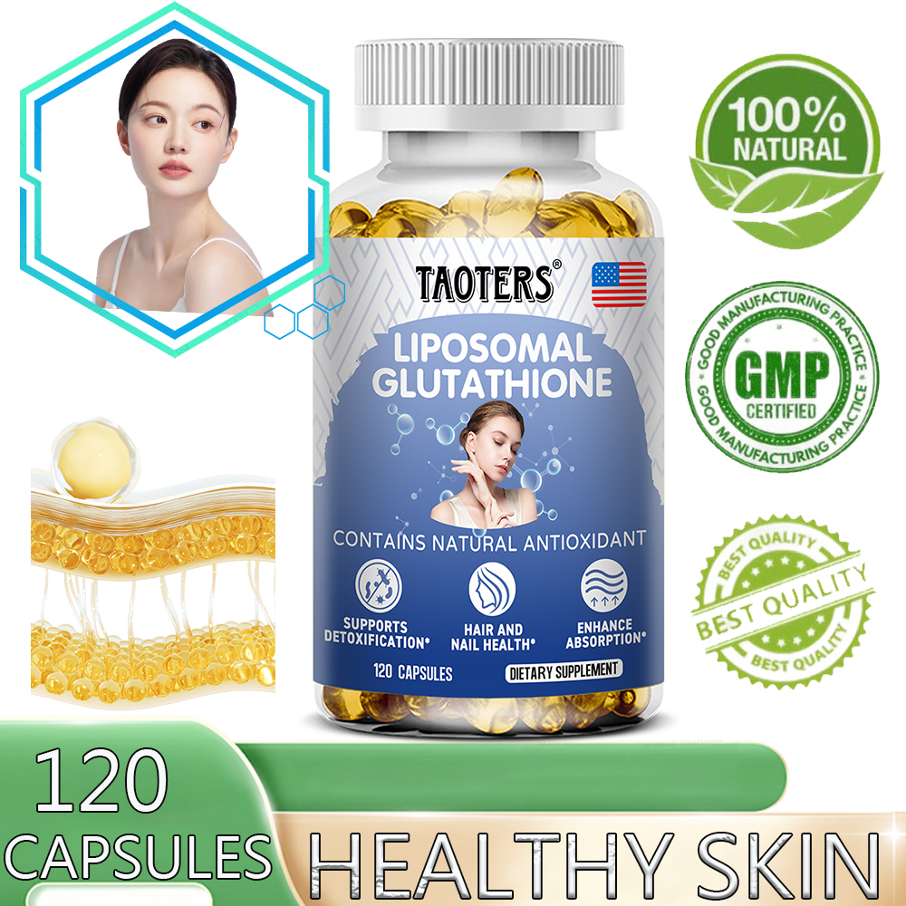 Glutathione Supplement with Collagen and Biotin - Promotes Healthy Skin, Hair, Nails and Supports Anti-Aging and Immune Health, Brightening, 120 Capsules. ราคา 132 บาท*ส่งฟรี