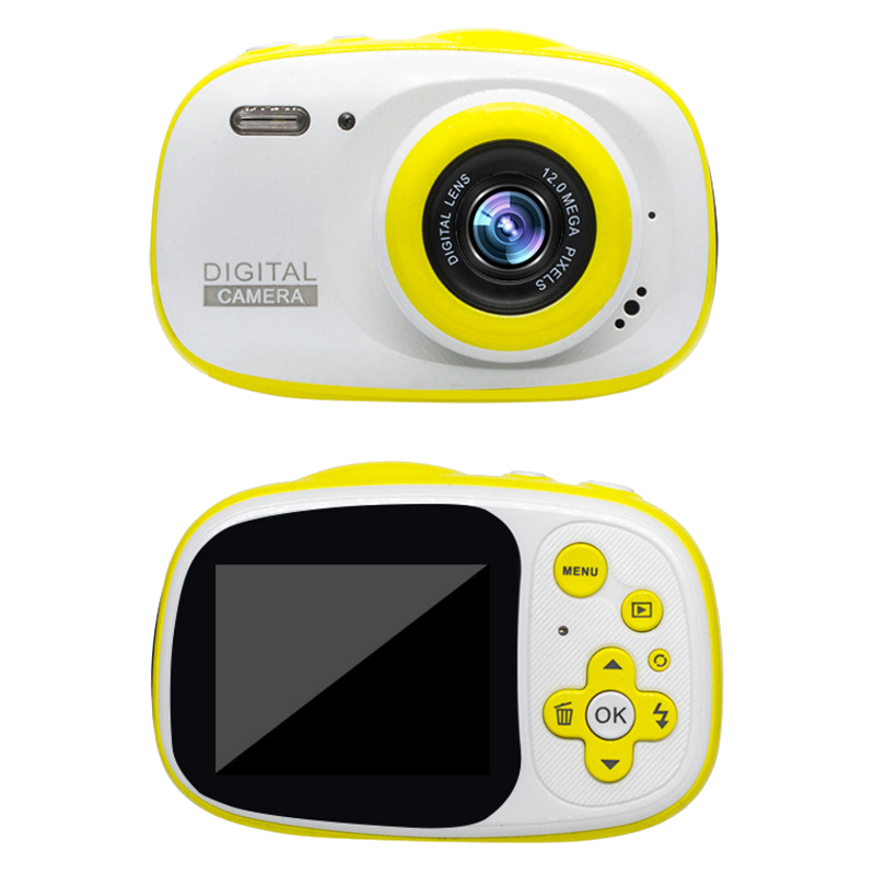 เด็กดิจิตอลกันน้ำเด็กถ่ายภาพ Full HD 1080P 2นิ้วแบบพกพากล้องวีดีโอสำหรับของเล่นเด็ก