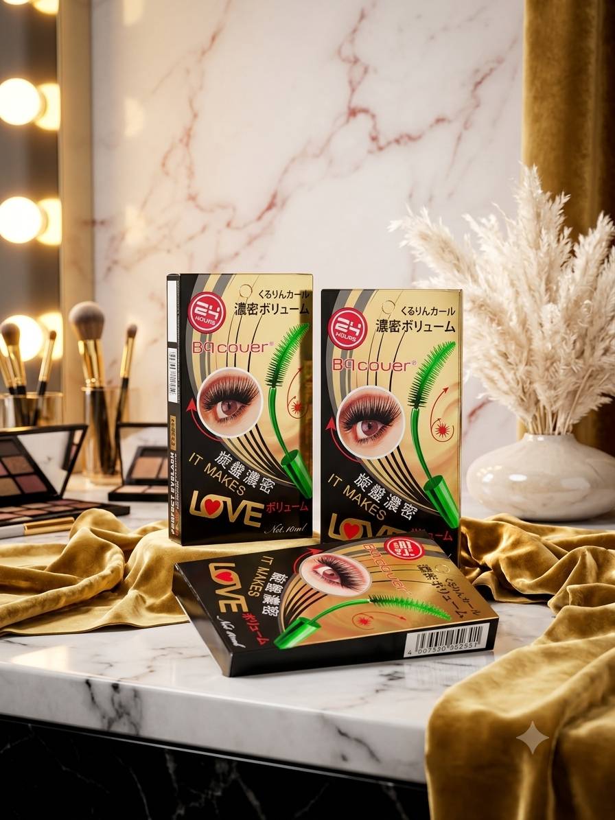 Bq Cover Mascara, the Most Popular Mascara, Long-Lasting, Waterproof, Sweat-Proof, and the Best for Thick, Long Eyelashes Right Away after Use. ราคา 169 บาท*ส่งฟรี