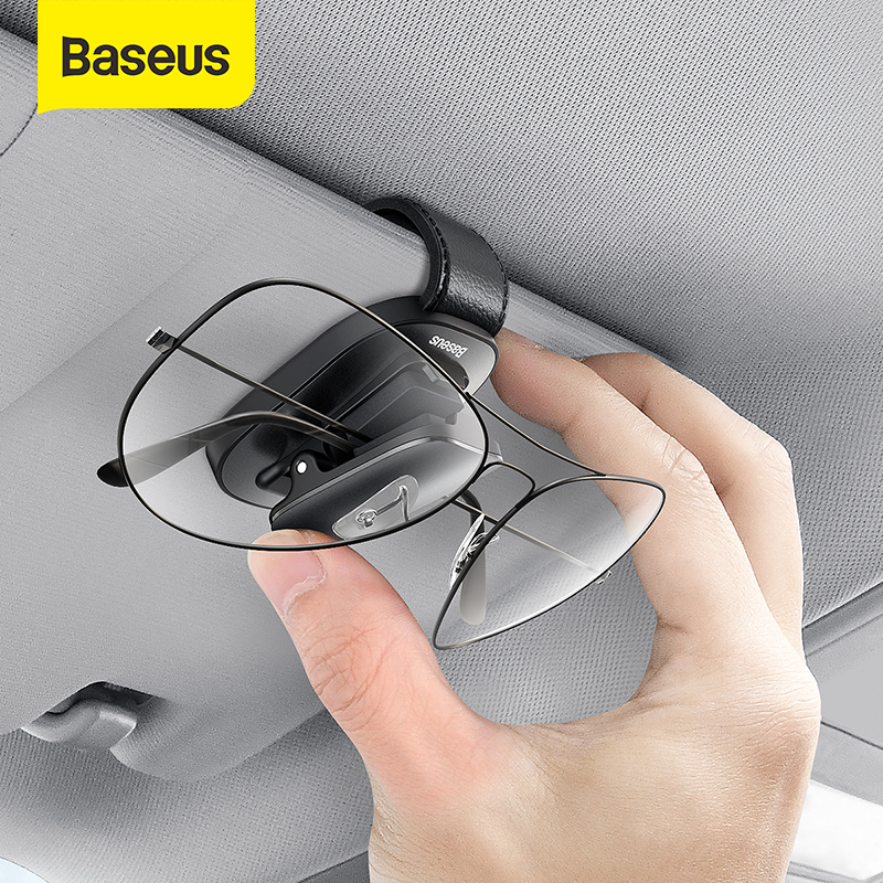 Baseusที่หนีบแว่นตาในรถยนต์,ที่หนีบแว่นตาในรถยนต์ที่บังแดดที่ใส่นามบัตรสายUSBที่หนีบอุปกรณ์ในรถยนต์ที่วางแว่นตาขาตั้งเครื่องประดับตกแต่งรถยนต์