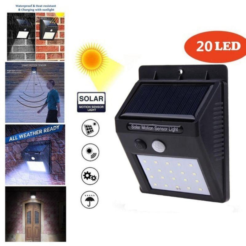 Solar motion sensor light ไฟติดผนังโซล่าเซลล์พลังงานแสงอาทิตย์ 20 led