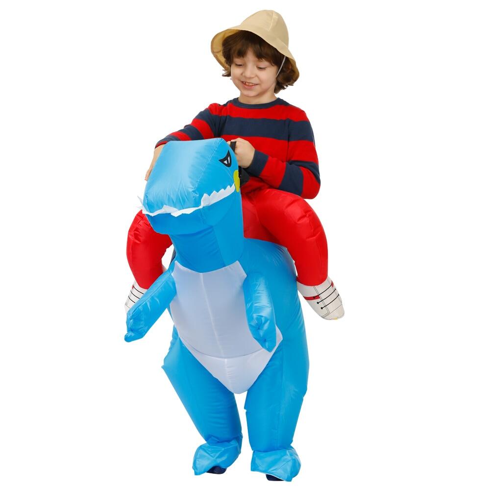 เกี่ยวกับ 【Shipping from Thailand】Kids Inflatable Dinosaur Costume Party Cosplay Costumes Animal Child Costume Suit Anime Purim Dino Boys Girls Halloween Costume