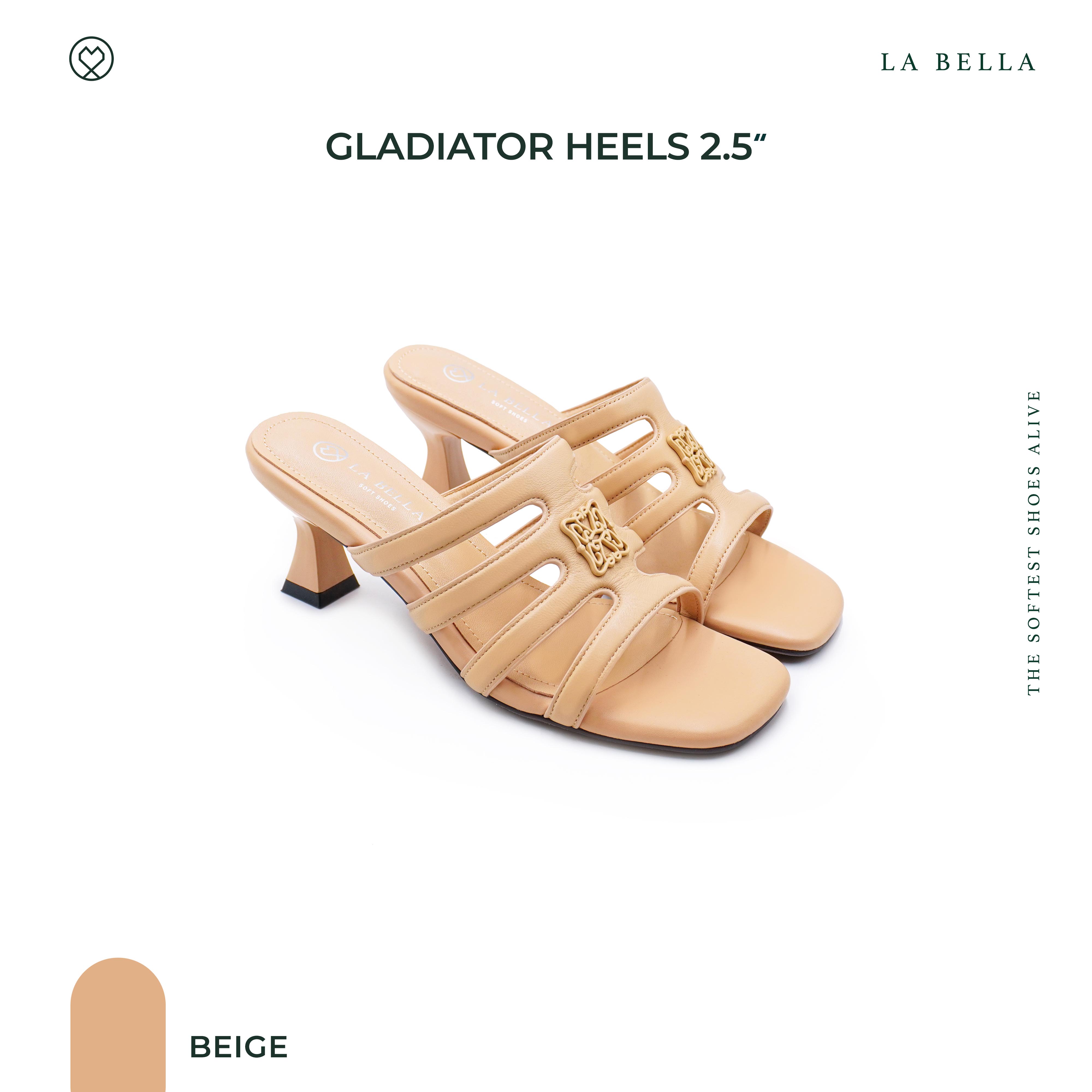 LA BELLA รุ่น GLADIATOR HEELS - BEIGE ราคา 3,190 บาท*ส่งฟรี