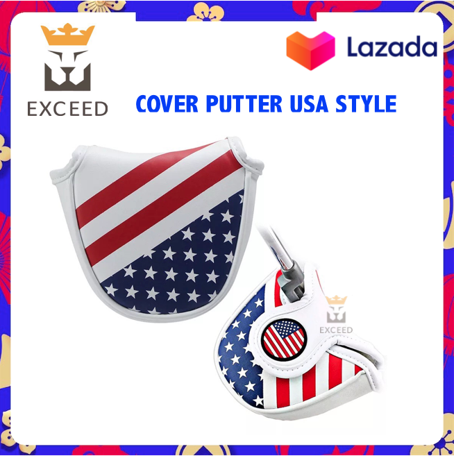 EXCEED ปลอกหุ้มไม้กอล์ฟพัตเตอร์ NEW USA BLADE PUTTER COVER HEADCOVER PUTTER