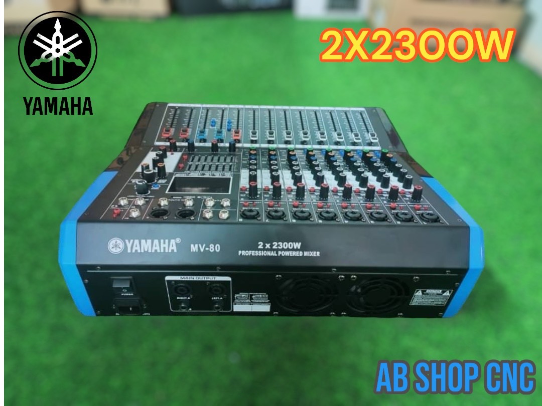 เครื่องขยายเสียง แอมป์ มิกเซอร์ปรับแต่งเสียง Yamaha POWER MIXER (เพาเวอร์ มิกเซอร์) MV-80 2X2300W ขับ 18 นิ้ว 2 ดอก ขับ 15 นิ้ว 2 ดอก แบบอิ่มๆ พร้อมส่ง!!!
