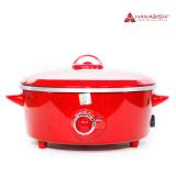 Hanabishi กระทะไฟฟ้า รุ่น HEP-10 - สีแดง Electric Pan