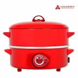 Hanabishi กระทะไฟฟ้า รุ่น HEP-10S - สีแดง Electric Pan