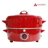 Hanabishi กระทะไฟฟ้า รุ่น HEP-14S - สีแดง Electric Pan