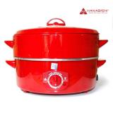 Hanabishi กระทะไฟฟ้า รุ่น HEP-16S - สีแดง Electric Pan