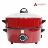 Hanabishi กระทะไฟฟ้า รุ่น HGP-10STG - สีแดง Electric Pan