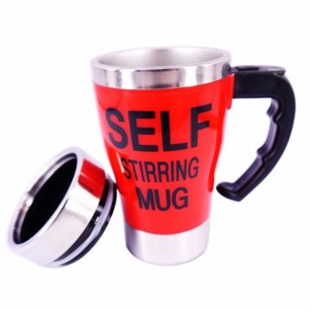 Electric Coffee Stirring Cup แก้วชงกาแฟอัตโนมัติ แบบสแตนเลส 450ML(Red) Electric Coffee Stirring Cup แก้วชงกาแฟอัตโนมัติ แบบสแตนเลส 450ML(Red)