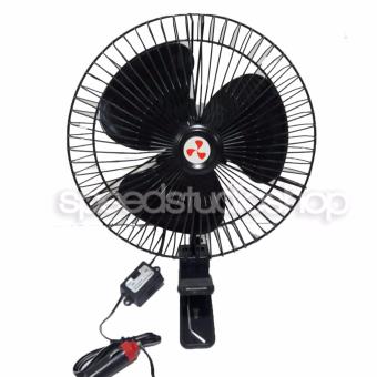 Speed Studio พัดลม ติดรถยนต์ พัดลมรถยนต์ ขนาด 10 นิ้ว 12V แบบหนีบ เสียบช่องจุดบุหรี่ (สีดำ) Speed Studio พัดลม ติดรถยนต์ พัดลมรถยนต์ ขนาด 10 นิ้ว 12V แบบหนีบ เสียบช่องจุดบุหรี่ (สีดำ)