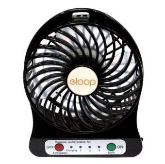 ขายดี TKspyShop mini fan พัดลมแบบพกพา ลมแรง (สีดำ) รีวิว