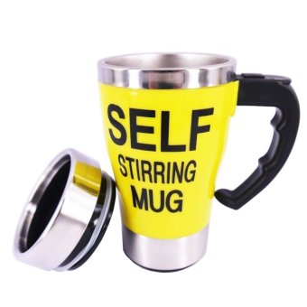 Electric Coffee Stirring Cup แก้วชงกาแฟอัตโนมัติ แบบสแตนเลส 450ML(Yellow) Electric Coffee Stirring Cup แก้วชงกาแฟอัตโนมัติ แบบสแตนเลส 450ML(Yellow)