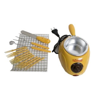 Emayga Electric Chocolate Fondue Melting Pot หม้อละลายช็อคโกแลต หม้อฟองดูว์ - สีเหลือง Emayga Electric Chocolate Fondue Melting Pot หม้อละลายช็อคโกแลต หม้อฟองดูว์ - สีเหลือง