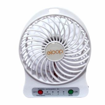 eloop Mini fan พัดลมพกพาขนาดเล็ก ชาร์จสายUSB ใส่ถ่าน ลมแรง (สีขาว) eloop Mini fan พัดลมพกพาขนาดเล็ก ชาร์จสายUSB ใส่ถ่าน ลมแรง (สีขาว)