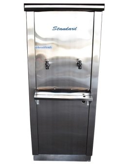 Standard By Rwc ตู้ทำน้ำเย็นสแตนเลส ขนาด 2 ก๊อก 25 ลิตร ก๊อกชุบ / เกลียวทองเหลือง Standard By Rwc ตู้ทำน้ำเย็นสแตนเลส ขนาด 2 ก๊อก 25 ลิตร ก๊อกชุบ / เกลียวทองเหลือง