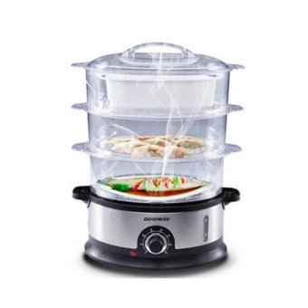 DJSHOP Kitchen-หม้อนึ่งไฟฟ้าอเนกประสงค์ 3ชั้น รุ่น ES-07 800W (สีดำ) DJSHOP Kitchen-หม้อนึ่งไฟฟ้าอเนกประสงค์ 3ชั้น รุ่น ES-07 800W (สีดำ)