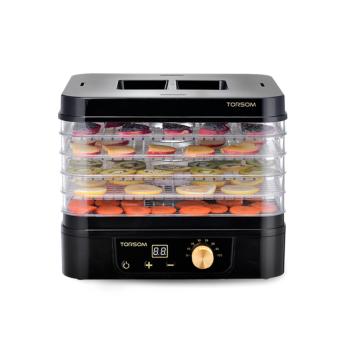 DJSHOP เครื่องอบผลไม้แห้ง รุ่นตั้งเวลาได้ Fruit Dehydration Machine แบบ 5 ชั้น ทรงเหลี่ยม (สีดำ) DJSHOP เครื่องอบผลไม้แห้ง รุ่นตั้งเวลาได้ Fruit Dehydration Machine แบบ 5 ชั้น ทรงเหลี่ยม (สีดำ)