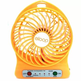 eloop Mini fan พัดลมพกพาขนาดเล็ก ชาร์จสายUSB ใส่ถ่าน ลมแรง (สีส้ม)+ eloop Mini fan พัดลมพกพาขนาดเล็ก ชาร์จสายUSB ใส่ถ่าน ลมแรง (สีส้ม)+