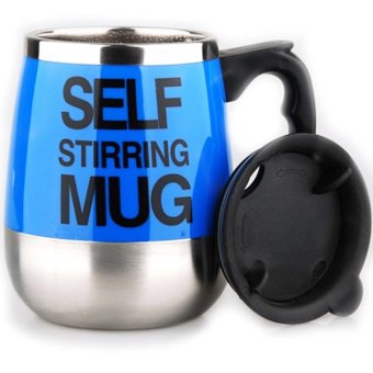 Electric Coffee Stirring Cup แก้วชงกาแฟอัตโนมัติ แบบสแตนเลส 450ML(Blue) Electric Coffee Stirring Cup แก้วชงกาแฟอัตโนมัติ แบบสแตนเลส 450ML(Blue)