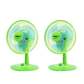 MIRA พัดลมตั้งโต๊ะ 8 นิ้ว รุ่น M-28 แพ็คคู่ (สีเขียว) MIRA พัดลมตั้งโต๊ะ 8 นิ้ว รุ่น M-28 แพ็คคู่ (สีเขียว)