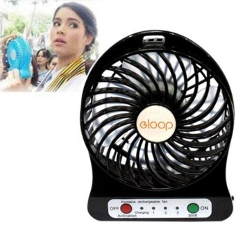 eloop Mini fan พัดลมพกพา ชาร์จสายUSB ใส่ถ่าน ลมแรง (สีดำ) eloop Mini fan พัดลมพกพา ชาร์จสายUSB ใส่ถ่าน ลมแรง (สีดำ)