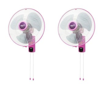 MIRA พัดลมติดผนัง ขนาด 16นิ้ว สองสาย รุ่น M-1632 แพ็คคู่ (สีชมพู) MIRA พัดลมติดผนัง ขนาด 16นิ้ว สองสาย รุ่น M-1632 แพ็คคู่ (สีชมพู)