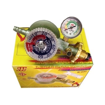 SCG หัวปรับแก๊สแรงดันต่ำ แบบเซฟตี้ มีเกจวัดความดันและตั้งเวลาได้ รุ่น R-500 SCG หัวปรับแก๊สแรงดันต่ำ แบบเซฟตี้ มีเกจวัดความดันและตั้งเวลาได้ รุ่น R-500