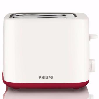 Philips เครื่องปิ้งขนมปัง รุ่น HD2595/40 - สีขาว แดง Philips เครื่องปิ้งขนมปัง รุ่น HD2595/40 - สีขาว แดง