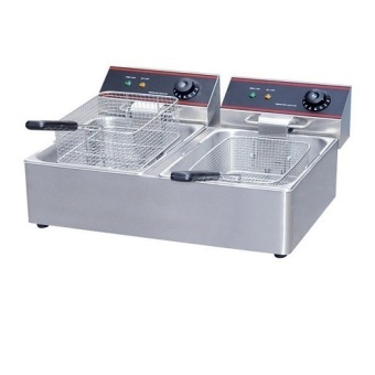 Justa เตาทอด Deep Fried 8 ลิตร Electric 2 Tank Fryer (2 Basket)