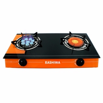 KASHIWA เตาแก๊สหน้ากระจกนิรภัย หัวเทอร์โบ/อินฟราเรด รุ่น X-3500(สีดำ-ส้ม)