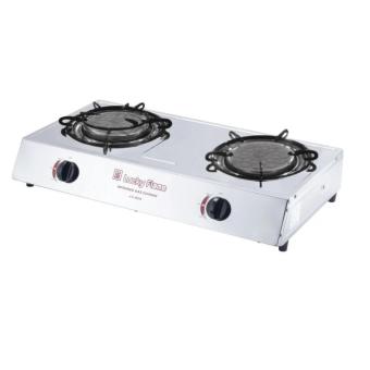 Lucky Flame เตาอินฟราเรดคู่ สแตนเลสล้วน รุ่น AT-102SI (silver)