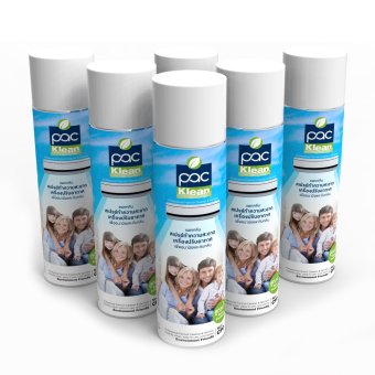 PAC KLEAN สเปรย์ทำความสะอาดเครื่องปรับอากาศ 500ml.(6 กระป๋อง/แพค) PAC KLEAN สเปรย์ทำความสะอาดเครื่องปรับอากาศ 500ml.(6 กระป๋อง/แพค)
