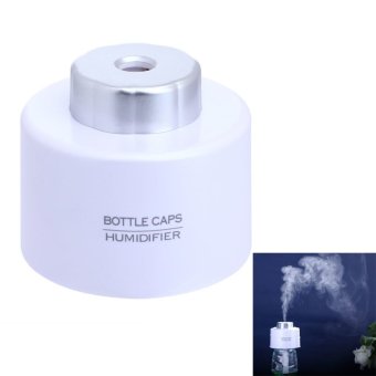 White USB Mini Water Bottle Cap Humidifier Air Diffuser Aroma MistMaker White USB Mini Water Bottle Cap Humidifier Air Diffuser Aroma MistMaker